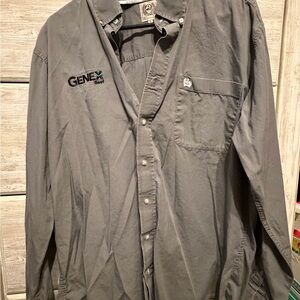 Cinch Gray Shirt with Embroidered Logo